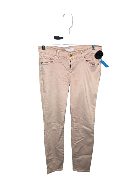 Jeans Skinny By 7 For All Mankind In Pink Denim, Size: 8