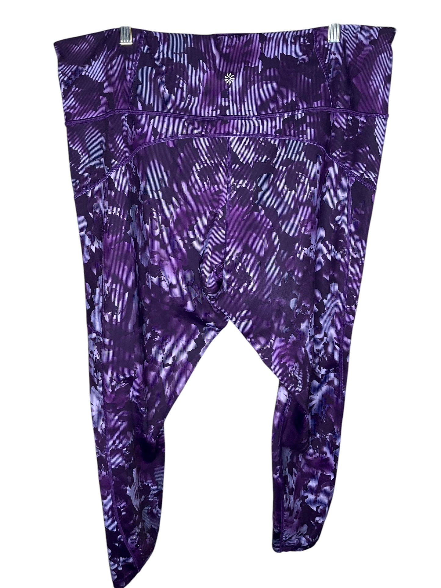 Athletic Leggings By Athleta In Purple, Size: 3x