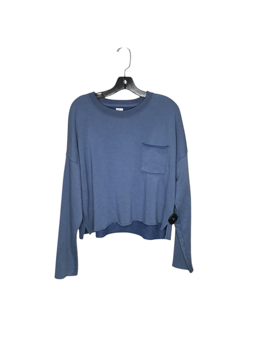 Top Long Sleeve By Aerie In Blue, Size: L
