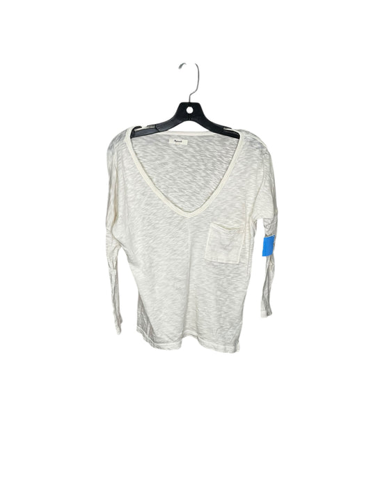 Top Long Sleeve By Madewell In Cream, Size: S