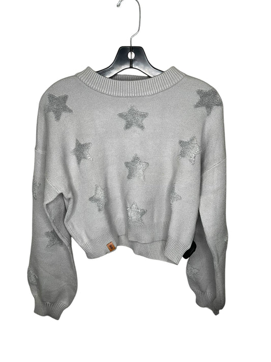 Sweater By Simply Southern In Grey, Size: S