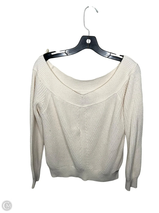 Sweater By Abercrombie And Fitch In Cream, Size: L