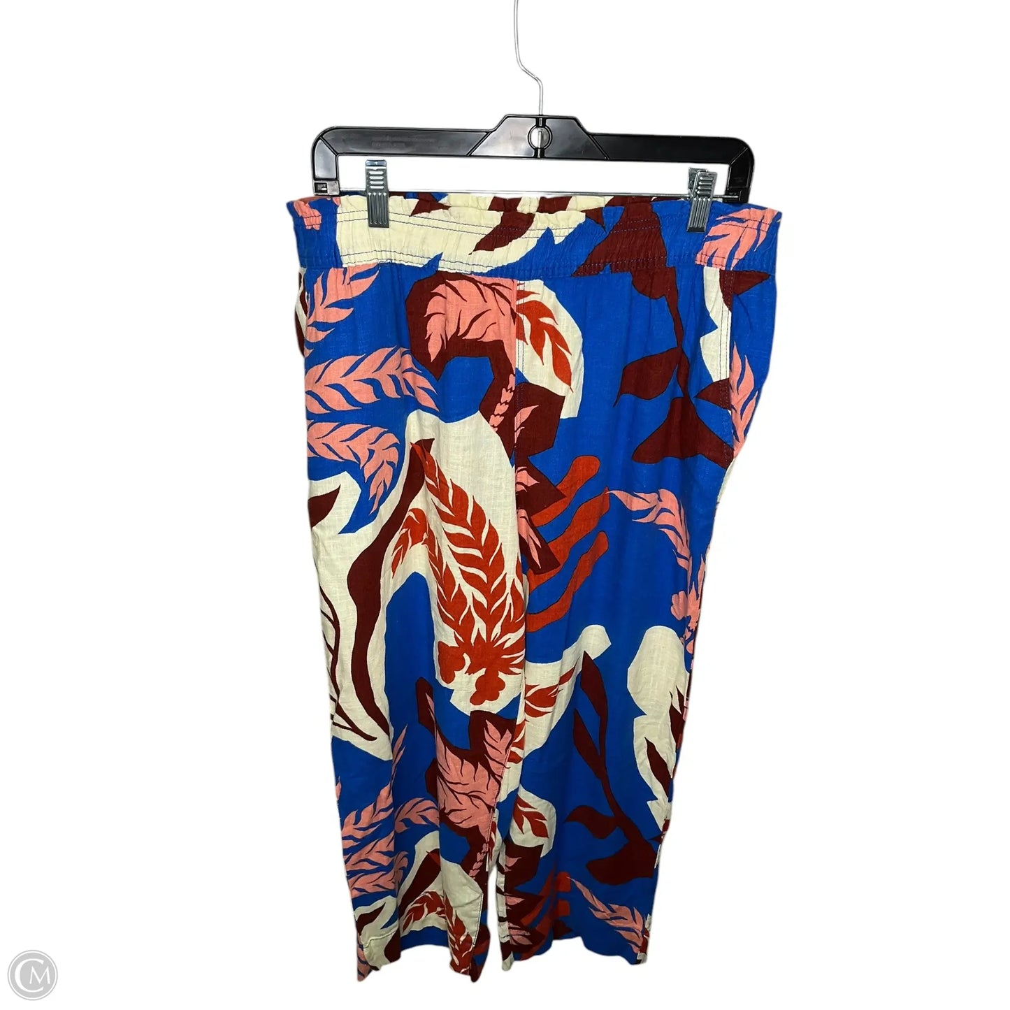 Pants Linen By H&m In Multi-colored, Size: L