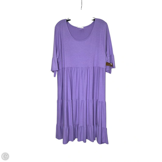 Dress Casual Short By Zenana Outfitters In Purple, Size: 3x