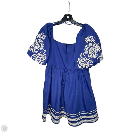 Dress Casual Short By She + Sky In Blue, Size: M