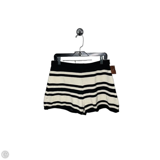 Shorts By H&m In Black & Cream, Size: M