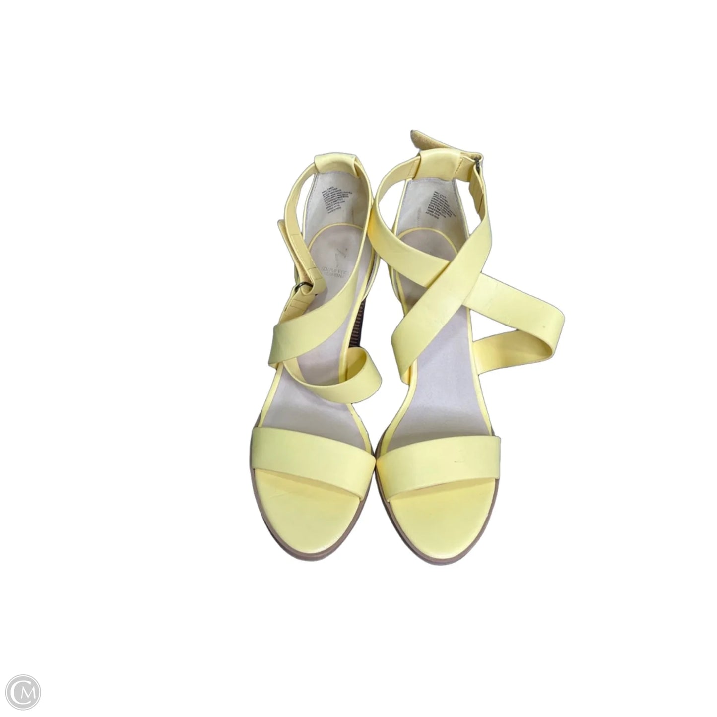 Shoes Heels Block By Simply Vera In Yellow, Size: 9