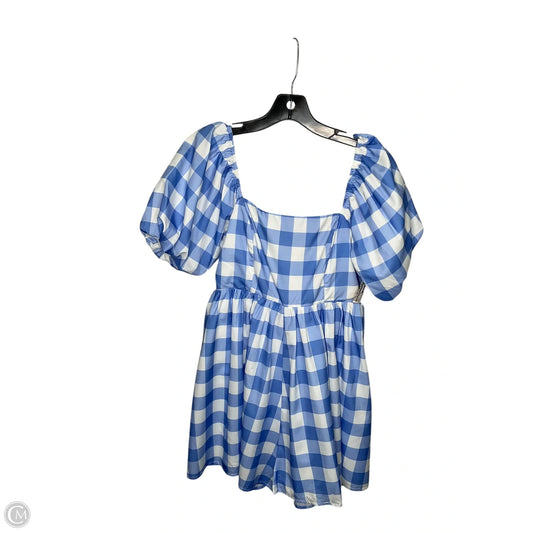 Dress Casual Short By Main Strip In Plaid Pattern, Size: S