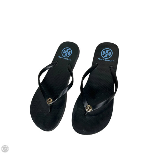 Sandals Designer By Tory Burch In Black, Size: 8
