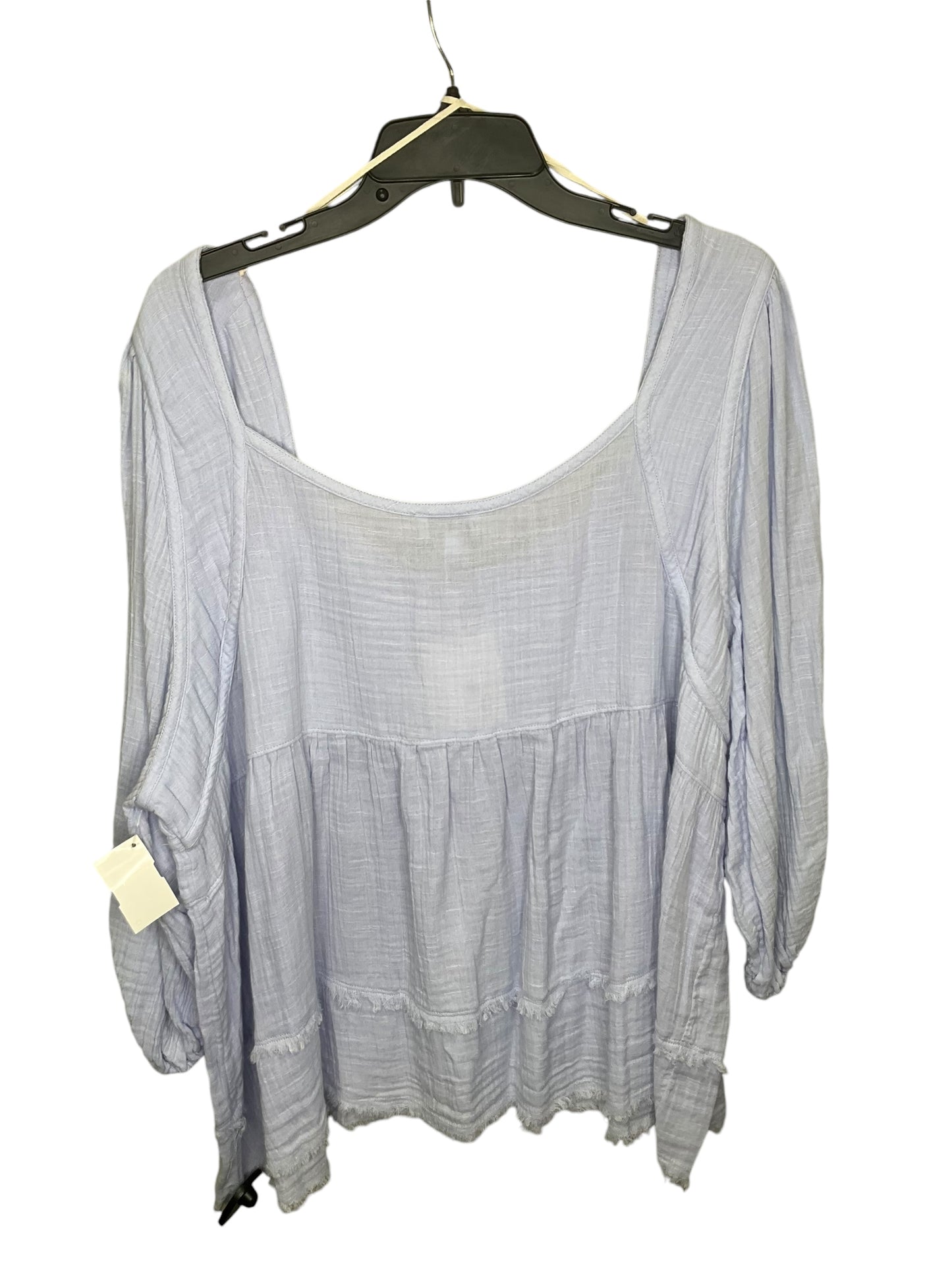 Top Long Sleeve By True Craft In Lavender, Size: 3x