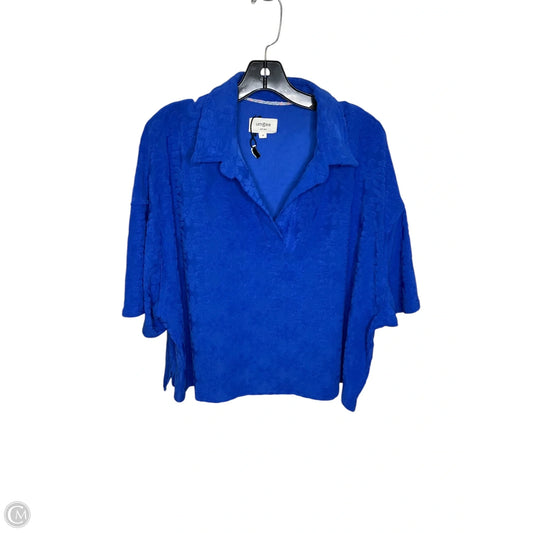 Top Short Sleeve By Umgee In Blue, Size: M