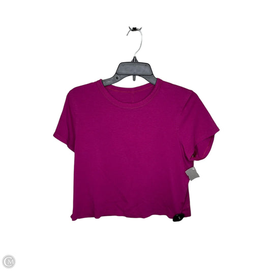 Top Short Sleeve By Lululemon In Purple, Size: S
