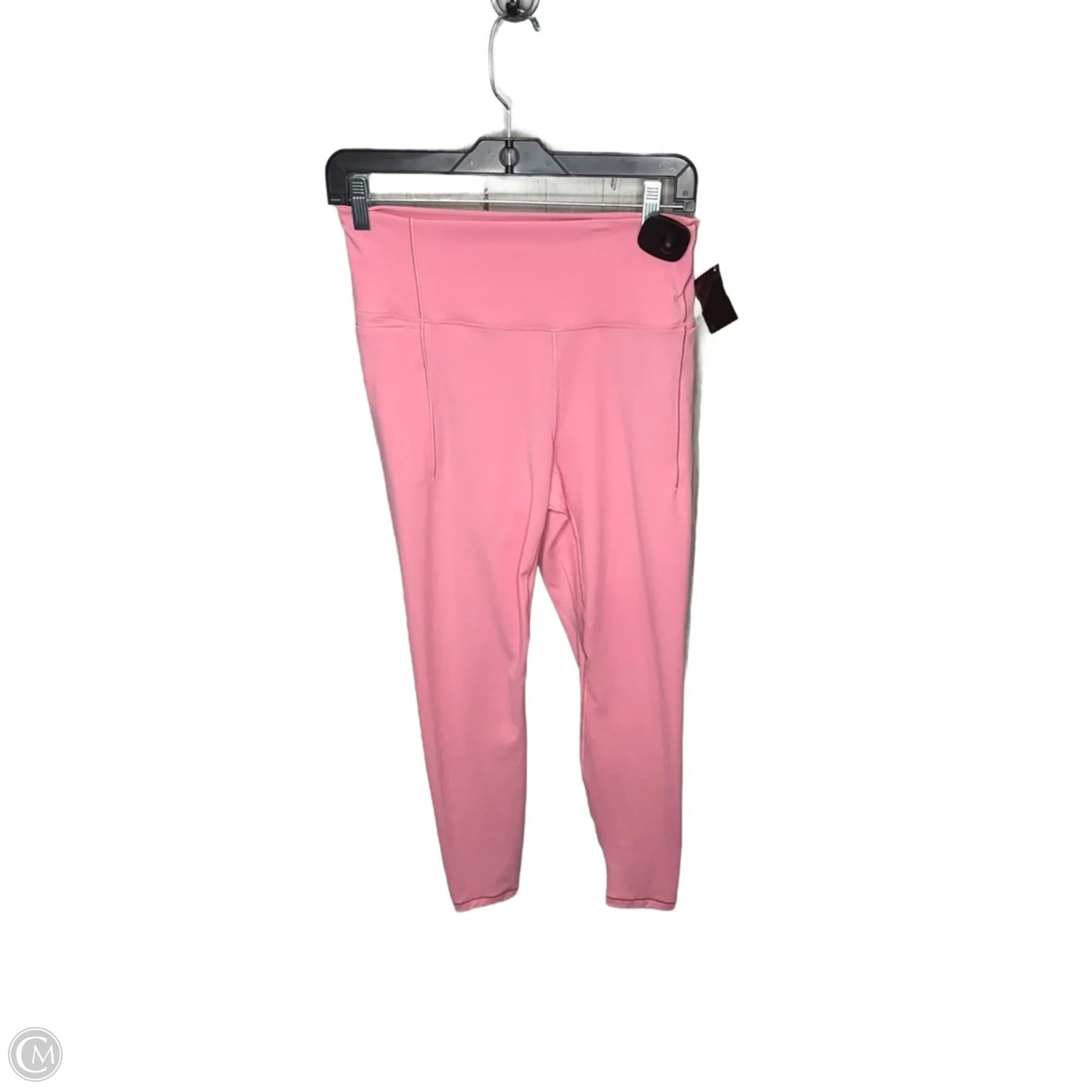 Athletic Leggings By Tuff Athletics In Pink, Size: L