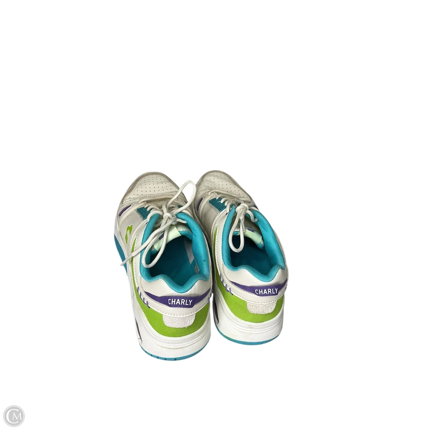Shoes Sneakers By Clothes Mentor In Green & White, Size: 11