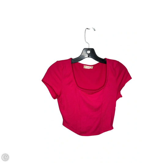 Top Short Sleeve By Altard State In Pink, Size: S