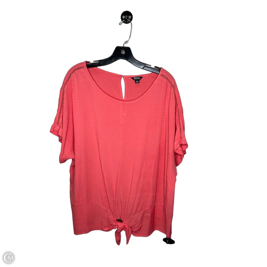 Top Short Sleeve By Buffalo David Bitton In Coral, Size: Xxl