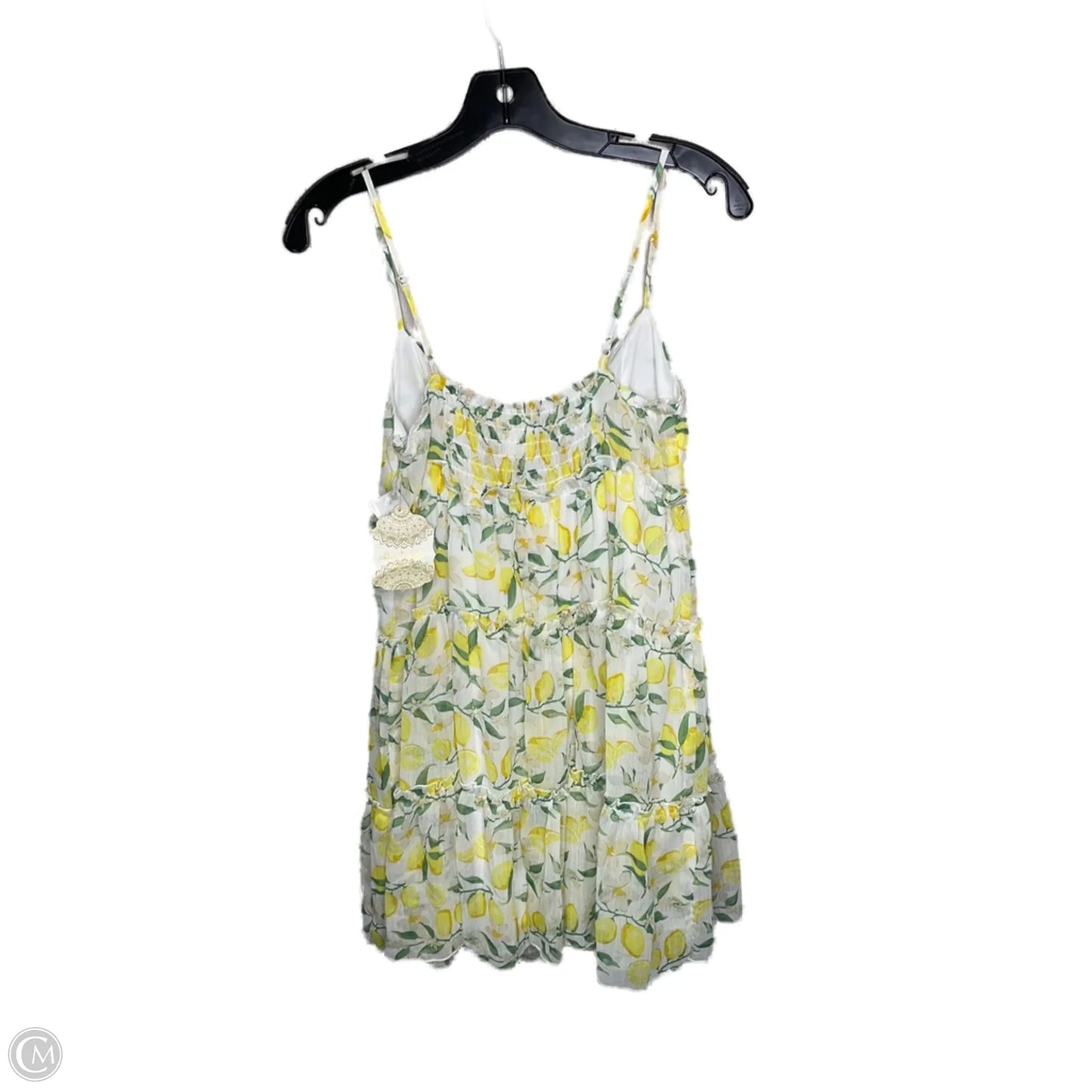 Dress Casual Short By Altard State In White & Yellow, Size: S