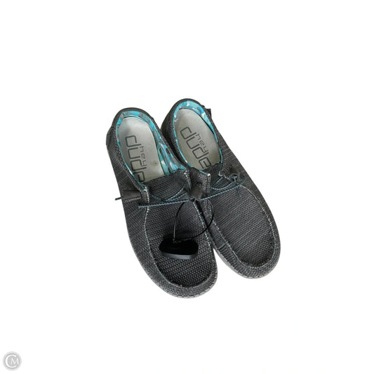 Shoes Flats By Hey Dude In Blue & Grey, Size: 8