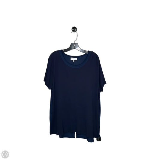 Top Short Sleeve By Gibson And Latimer In Navy, Size: Xl