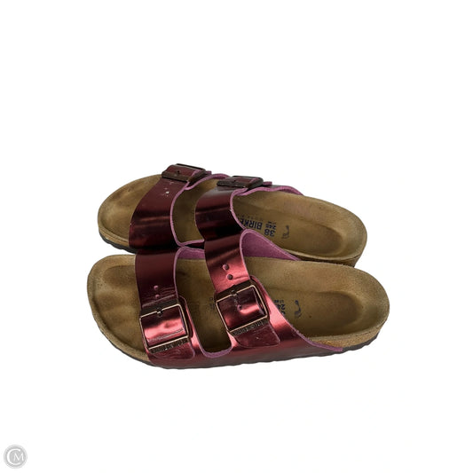 Sandals Flats By Birkenstock In Red, Size: 7.5