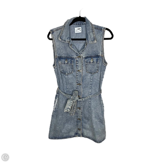 Dress Casual Short By Clothes Mentor In Blue Denim, Size: M