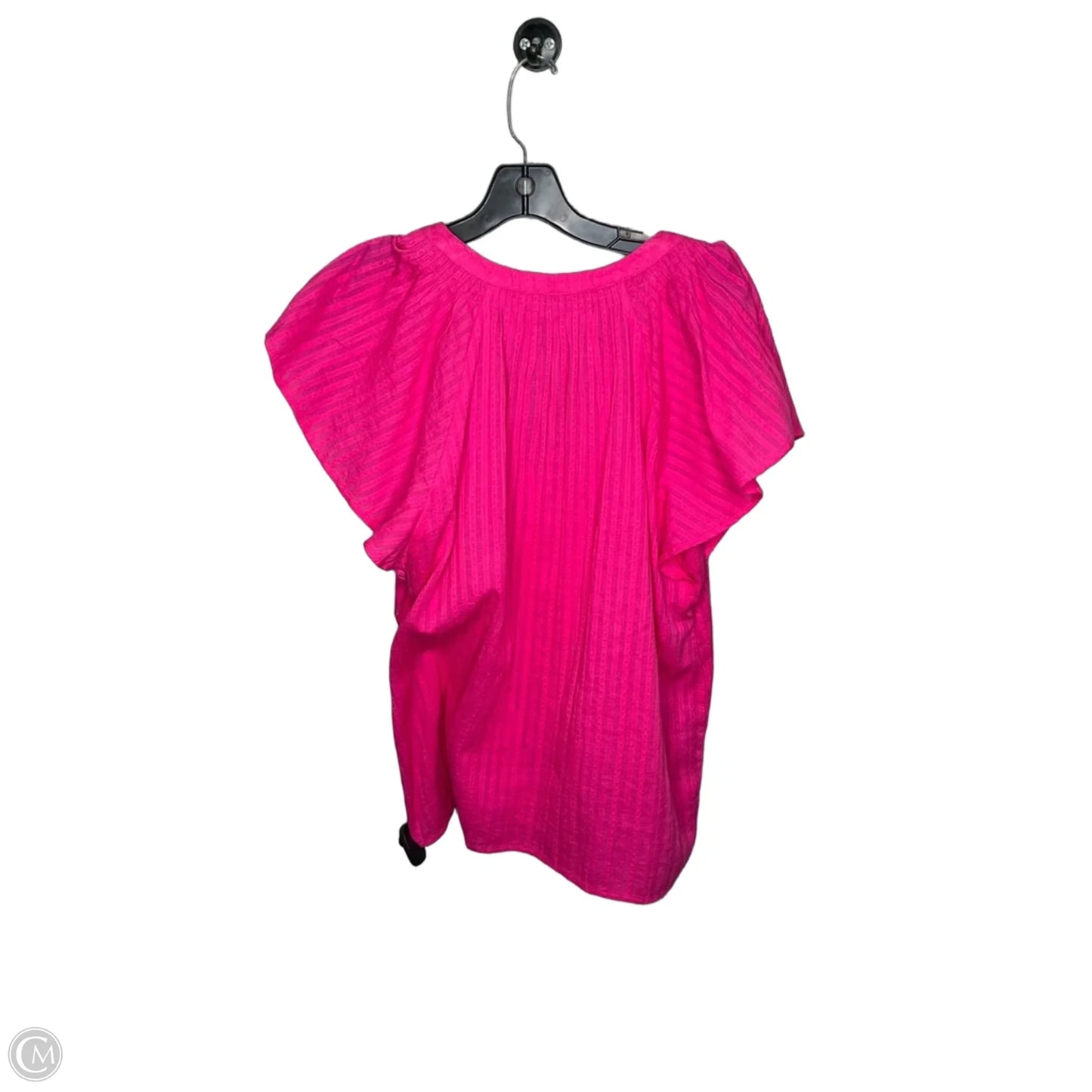 Top Short Sleeve By Loft In Pink, Size: M