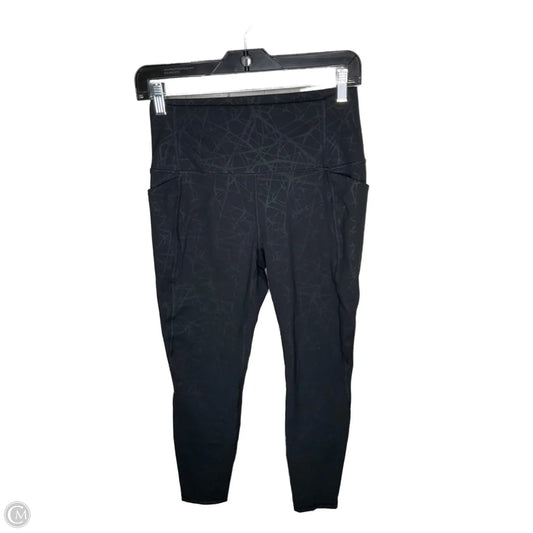 Athletic Leggings By Spyder In Black, Size: M