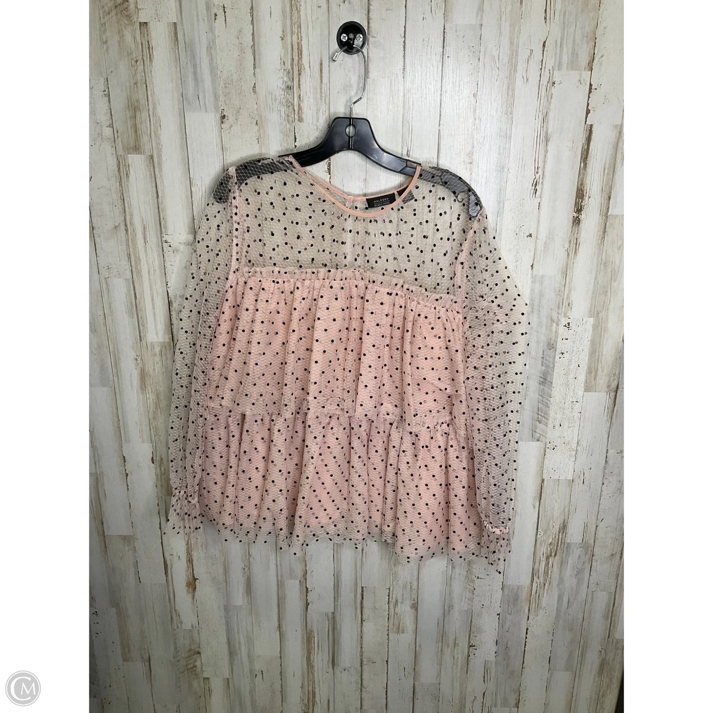 Top Long Sleeve By Halogen In Pink, Size: Xl