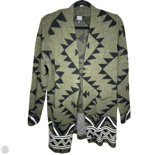 Cardigan Designer By Frye In Green, Size: M