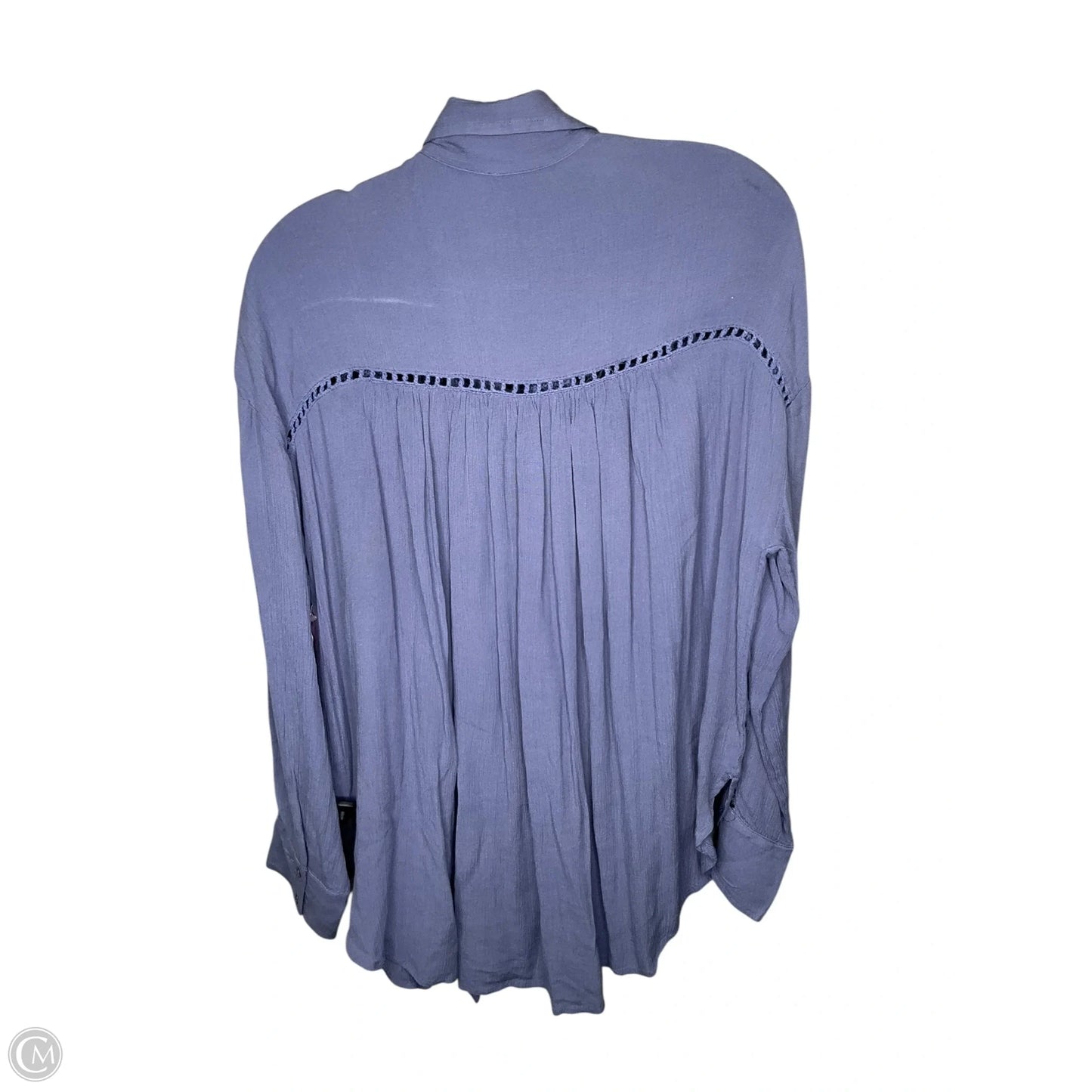 Top Long Sleeve By Free People In Blue, Size: M