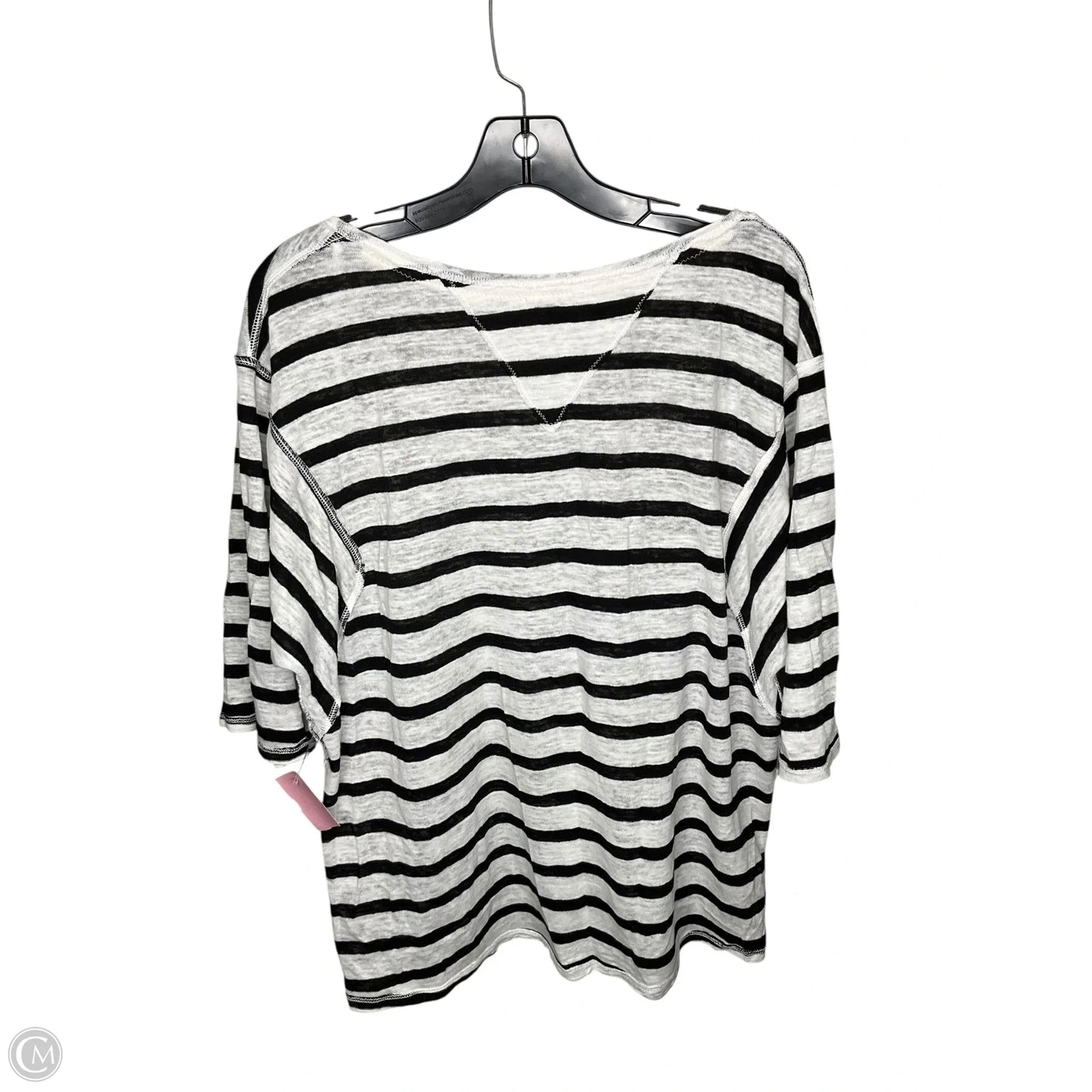Top Short Sleeve By We The Free In Striped Pattern, Size: M