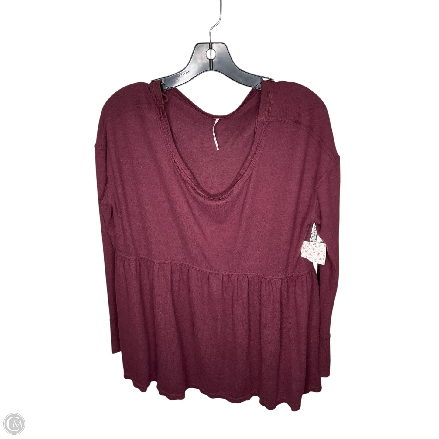 Top Long Sleeve By Free People In Purple, Size: S