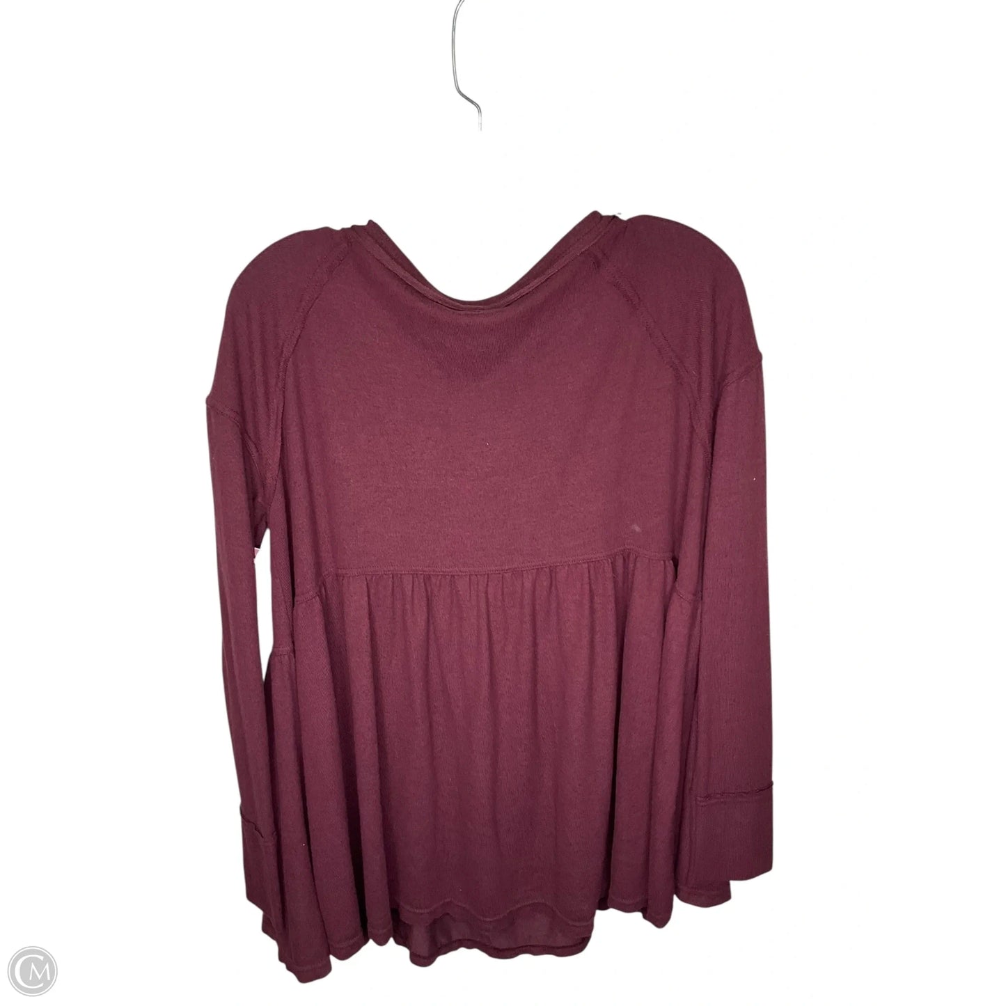 Top Long Sleeve By Free People In Purple, Size: S