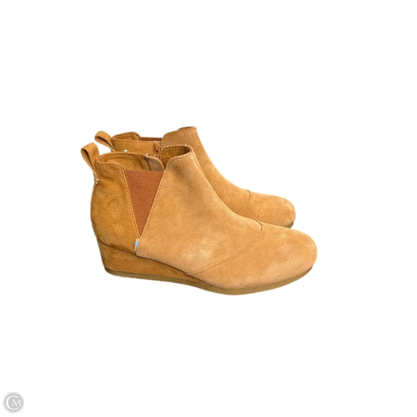Boots Ankle Heels By Toms In Brown, Size: 5.5