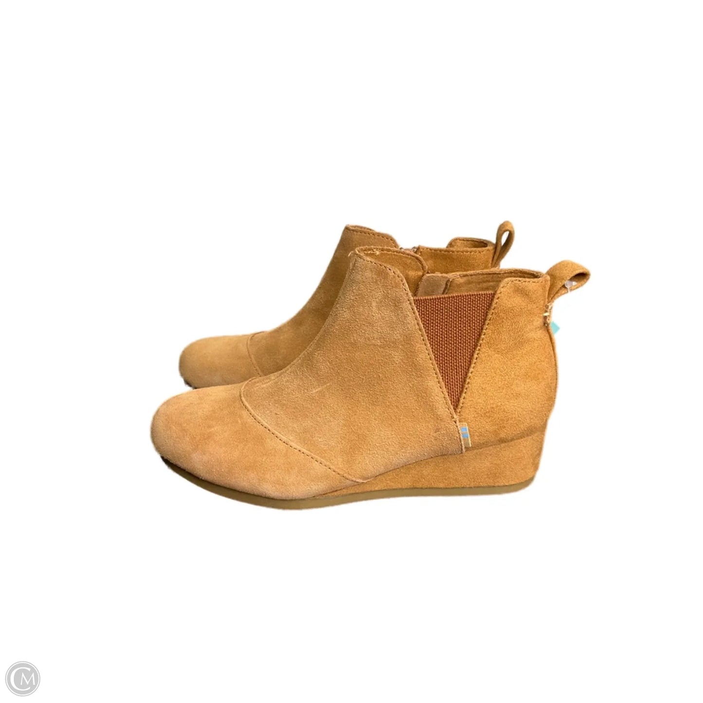 Boots Ankle Heels By Toms In Brown, Size: 5.5