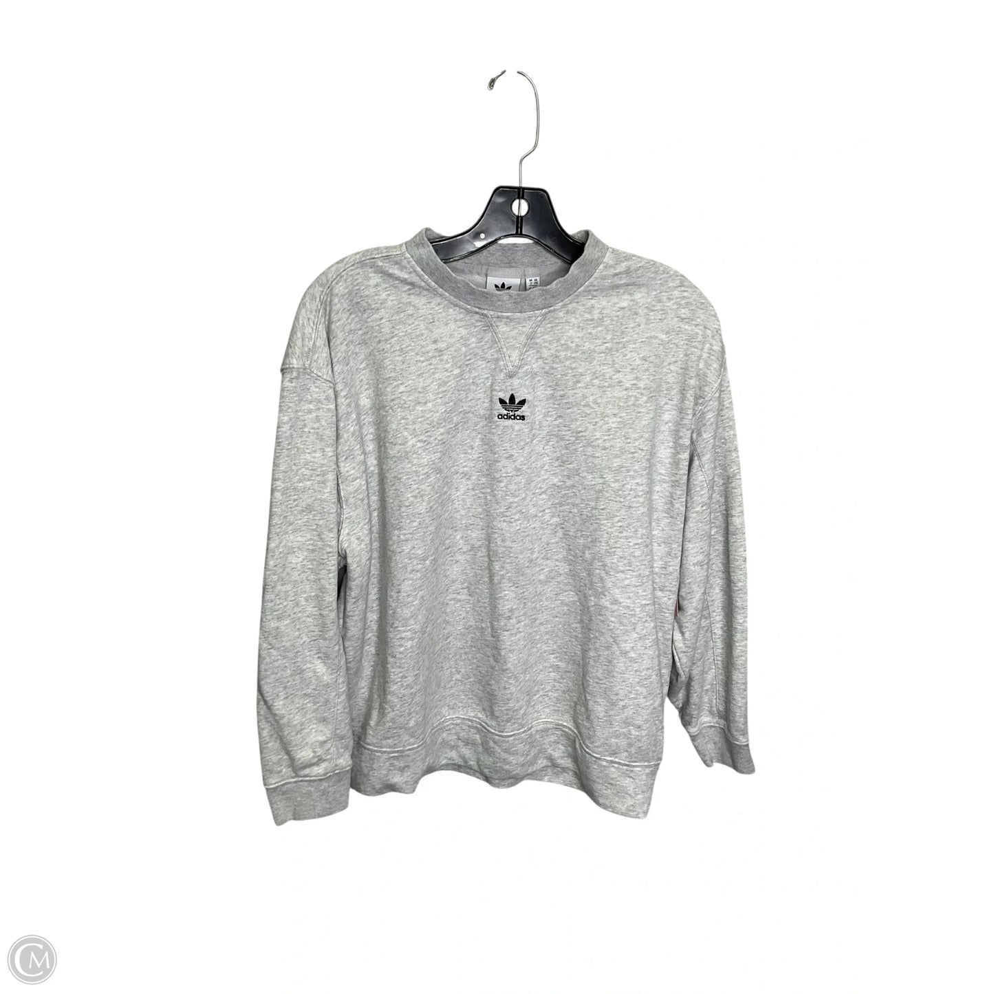 Athletic Sweatshirt Crewneck By Adidas In Grey, Size: Xs