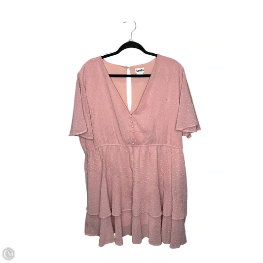 Dress Casual Short By Altard State In Pink, Size: 2x