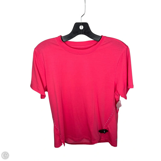 Athletic Top Short Sleeve By Lululemon In Pink, Size: S
