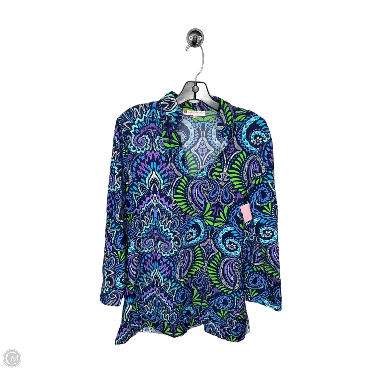 Tunic Long Sleeve By Clothes Mentor In Multi-colored, Size: L