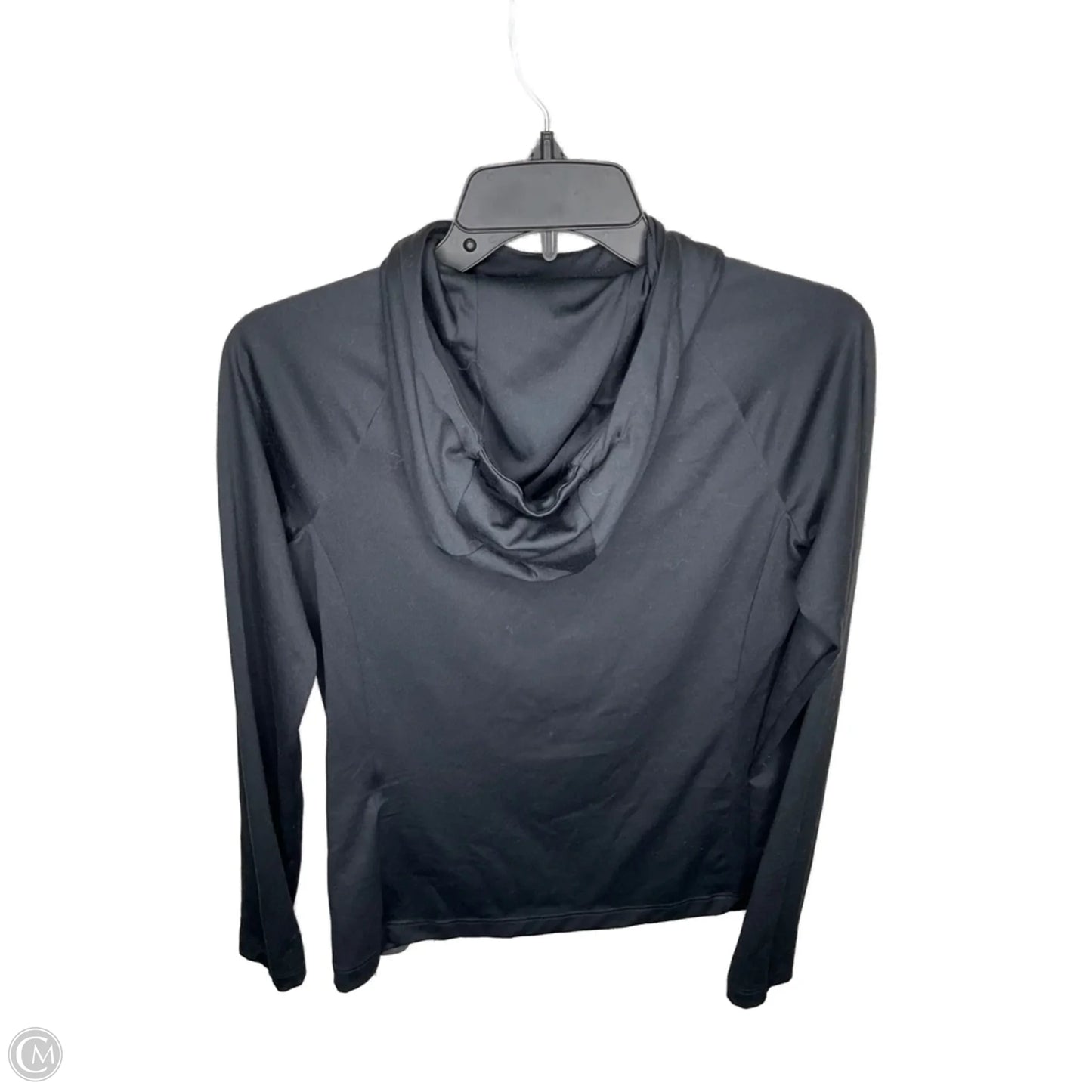 Athletic Top Long Sleeve Hoodie By Under Armour In Black, Size: Xs