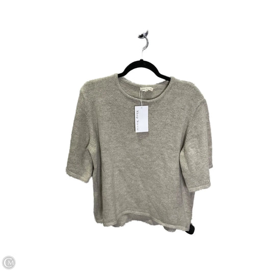 Sweater Short Sleeve By Clothes Mentor In Tan, Size: S