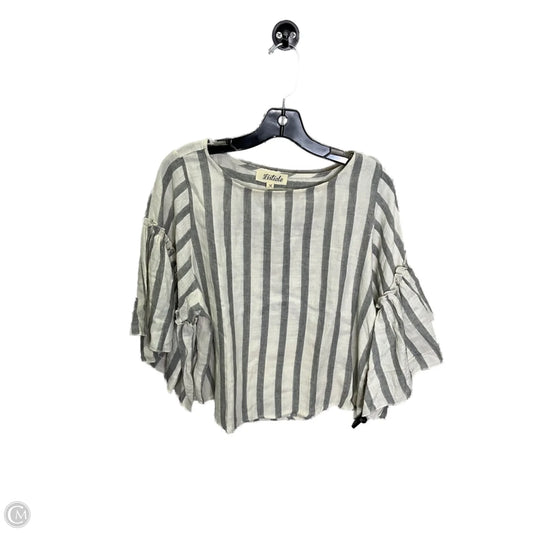 Top Long Sleeve By Listicle In Striped Pattern, Size: L