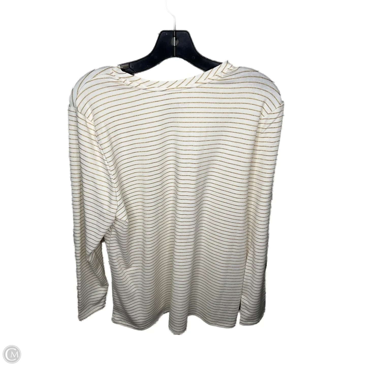 Top Long Sleeve By Lane Bryant In Striped Pattern, Size: 1x
