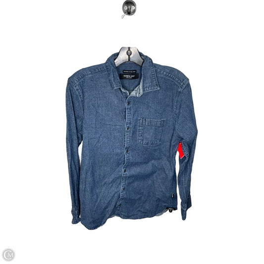 Top Long Sleeve By Kenneth Cole In Blue Denim, Size: M
