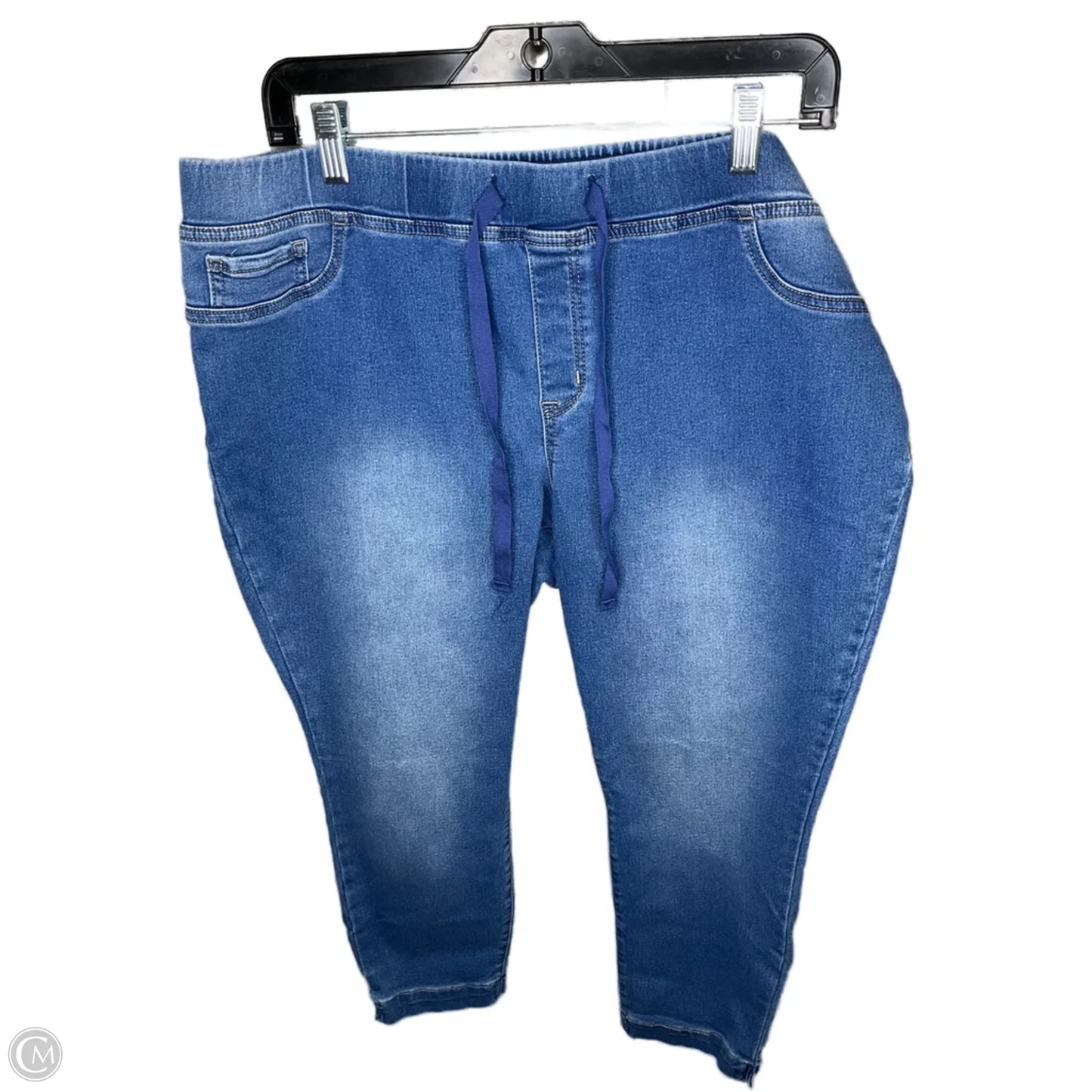 Jeans Cropped By Lei In Blue Denim, Size: 16