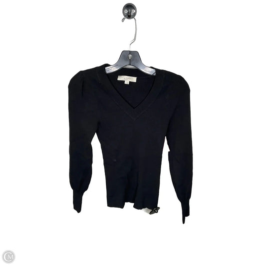 Top Long Sleeve Basic By Loft In Black, Size: S