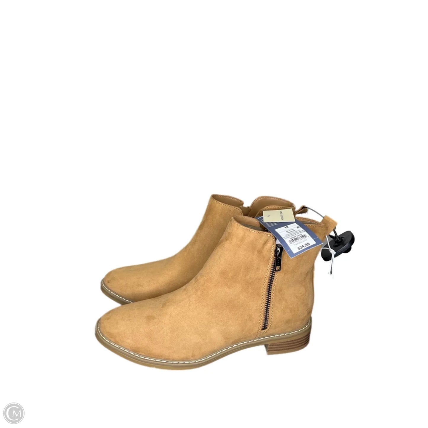 Boots Ankle Heels By Universal Thread In Brown, Size: 10