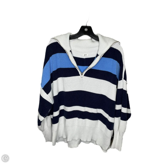 Sweater By Aerie In Blue & Grey, Size: M