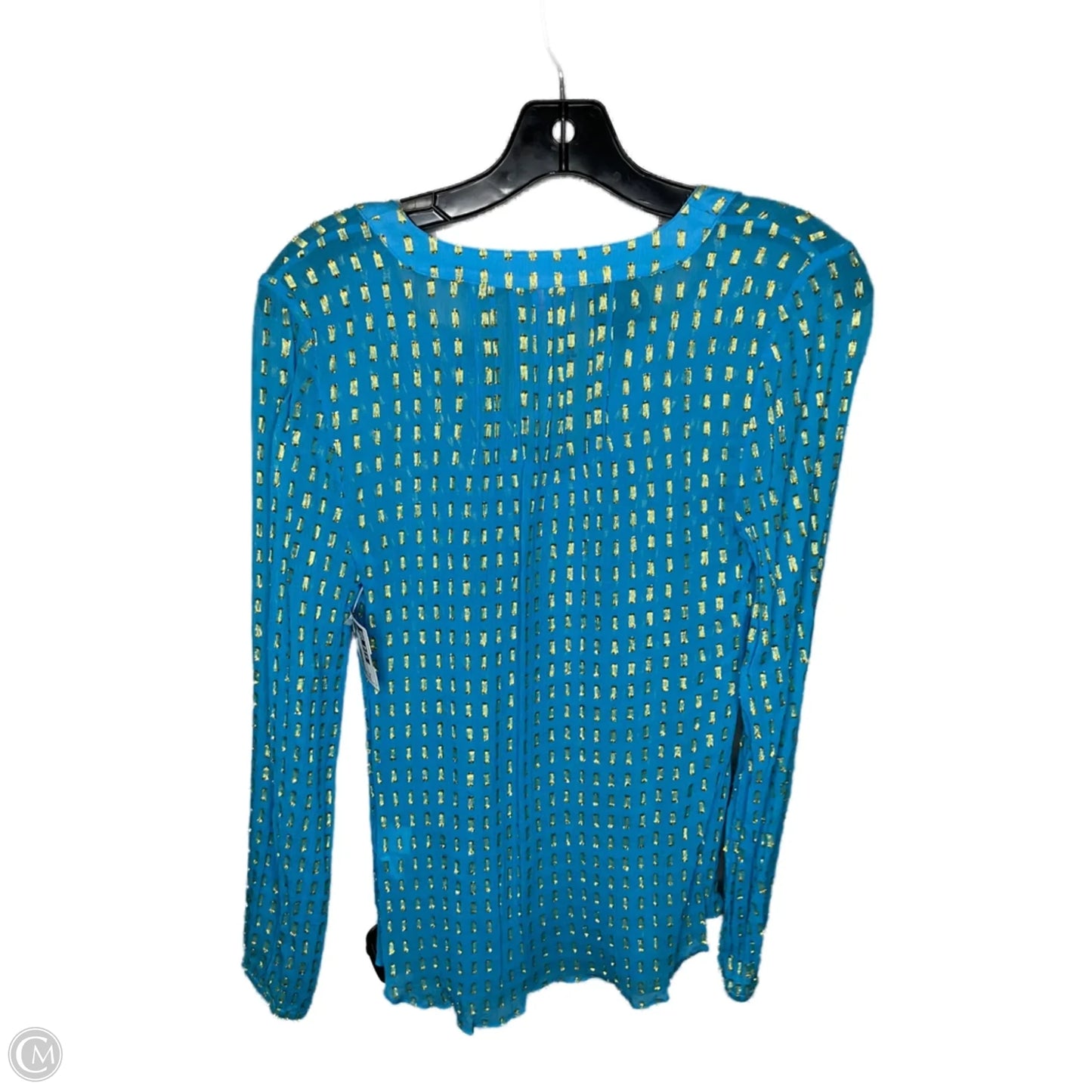 Top Long Sleeve Designer By Lilly Pulitzer In Blue, Size: S