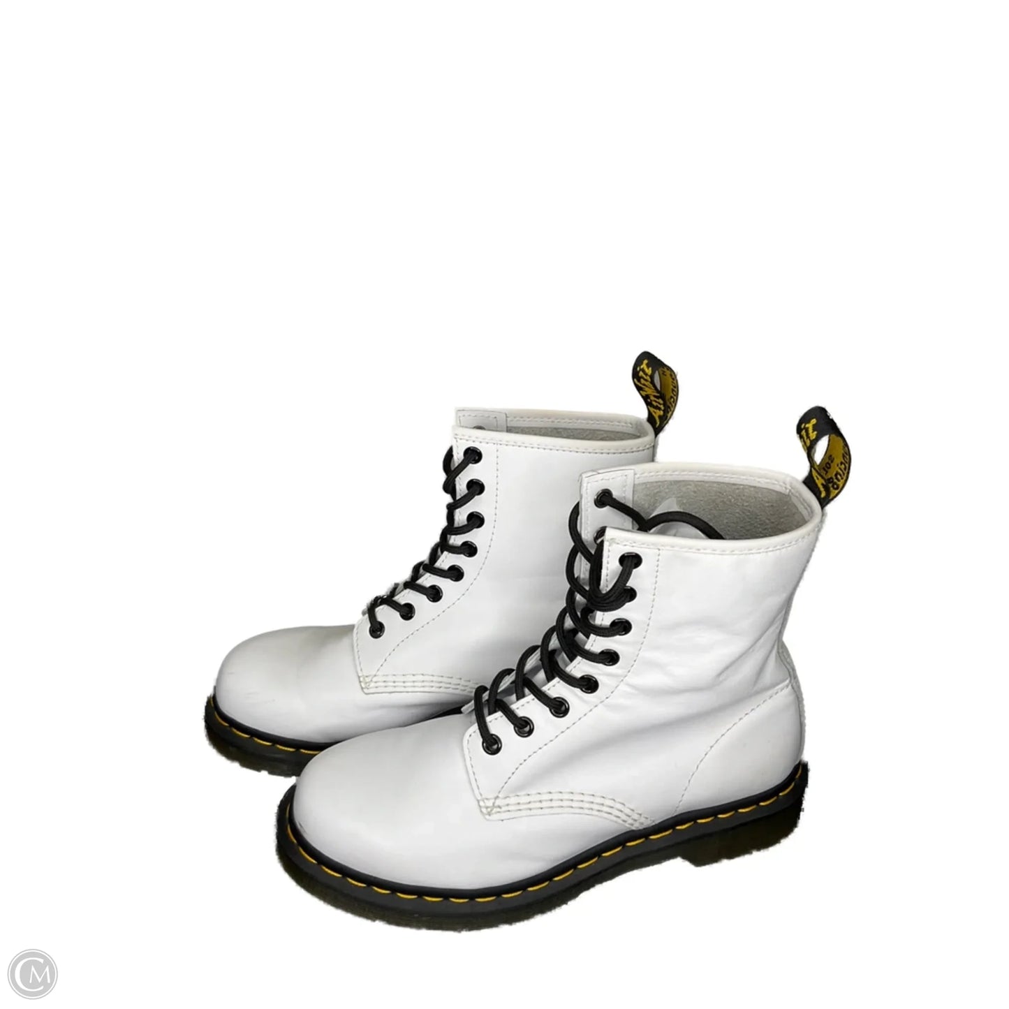 Boots Combat By Dr Martens In White, Size: 8